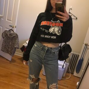 Hooters Cropped Long Sleeved Tee